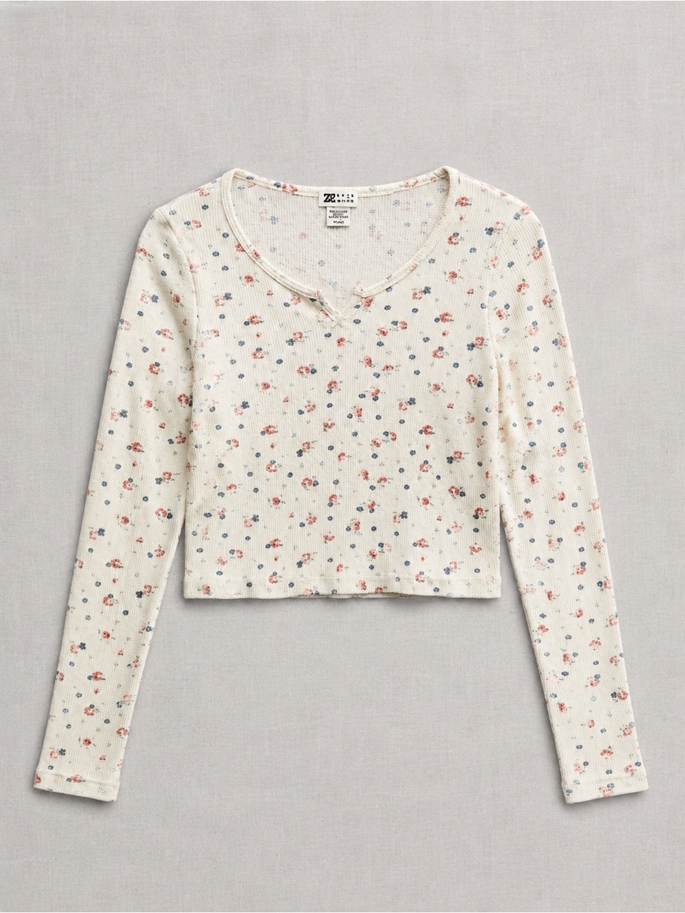 Billabong Floral Cream Long Sleeve Tee